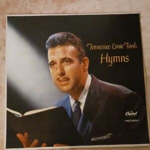 Tennessee Ernie Ford Hymns Vinyl Record - Black Cover